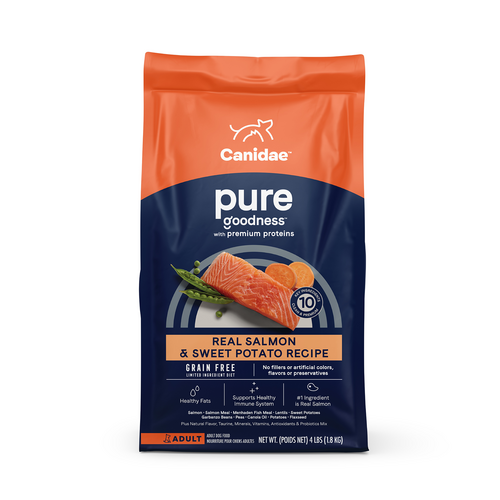 Canidae PURE Grain Free, Limited Ingredient Dry Dog Food, Salmon and Sweet Potato