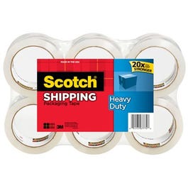 Shipping Packaging Tape, 1.88-In. x 54.6-Yd., 6-Pk.