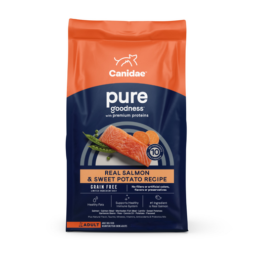 Canidae PURE Grain Free, Limited Ingredient Dry Dog Food, Salmon and Sweet Potato