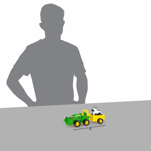 John Deere Build-a-Buddy - Bonnie Scoop Tractor with Wagon, Cow and Screwdriver (Build-a-Buddy - Bonnie Scoop Tractor)