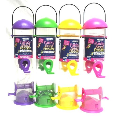 World Source Partners Premium Flip-Top Funky Feeder Asst Colors