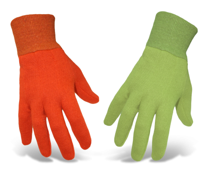 Boss LADIES’ JERSEY COLORED COTTON GLOVE WITH KNIT WRIST