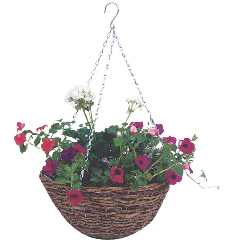 rattan hanging planter basket Gardman 14 In. Rattan Hanging Plant Basket - Versailles, IN