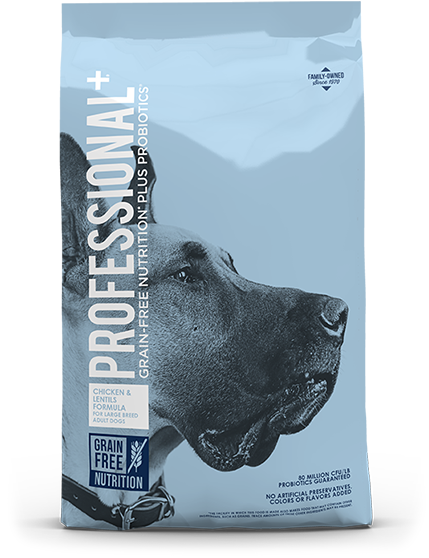 Professional Plus CHICKEN & LENTILS FORMULA FOR LARGE BREED ADULT DOGS (28 lb)