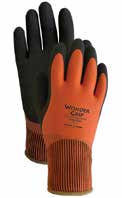 Wonder Grip® Double-Dipped Natural Rubber Glove - Insulated (Large, Blue)