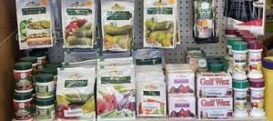 Our selection of canning and pickling supplies including Alum, Pickling Lime, Pick Crisp, Pectin, Pickle Mixes, Jar Lifters, and more!