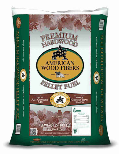 American Wood Fibers Wood Hardwood Pellet (40 lb)