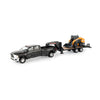 Tomy 1:32 2020 Ram 3500 Pickup with Case SV340 Skid Steer and Gooseneck Trailer (Black)