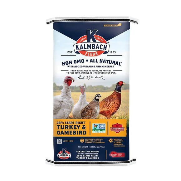 Kalmbach 28% Non-GMO Start Right™ Turkey & Gamebird (50 LB)