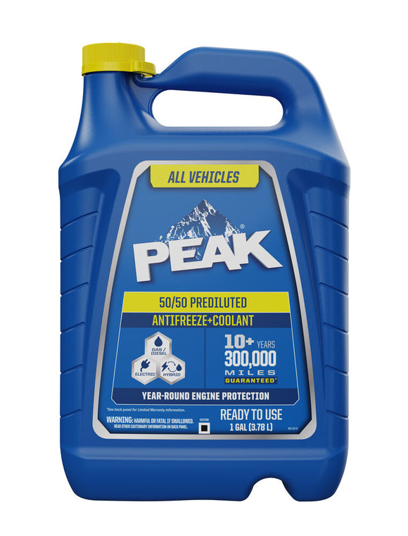 PEAK® All Vehicles 50/50 Prediluted Antifreeze + Coolant