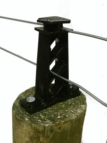 Dare Products Tower Style Wood Post Insulator (Black)