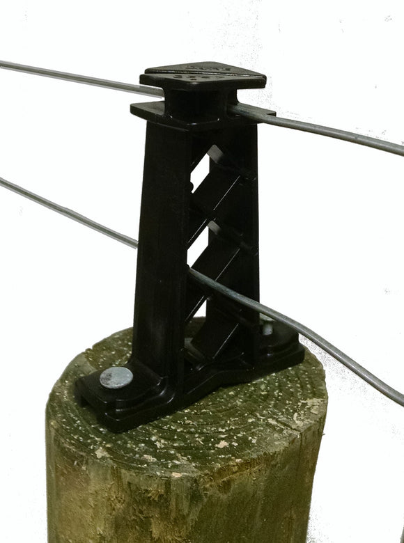 Dare Products Tower Style Wood Post Insulator (Black)