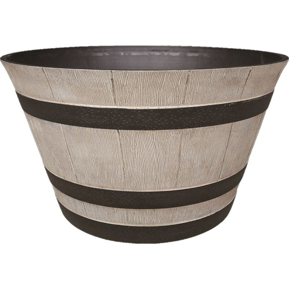 HDR WHISKEY BARREL PLANTER (22.5 INCH, BIRCHWOOD)