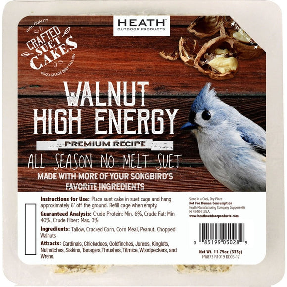 Heath Crafted Premium Recipe Walnut High Energy Suet