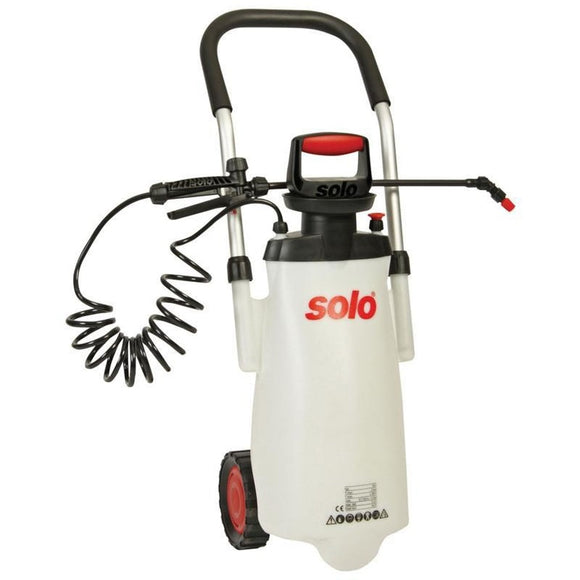 SOLO ROLLING TROLLEY SPRAYER (3 GAL, WHITE/RED)