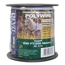 Electric Fence Wire, White, 656-Ft.