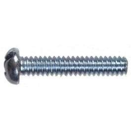 Machine Screws, Slotted Round Head, Zinc-Plated, 6-32 x 3/4-In., 100-Pk.