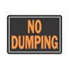 Hy-Ko Products  9 x 12 in. Sign No Dumping Plastic