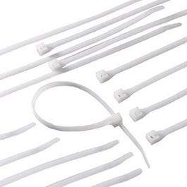 Cable Tie, Nylon, White, 4-In., 40-Pk.