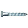 Hex Head Lag Bolt, Zinc, 0.25 x 2-In., 100-Ct.