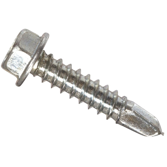 Hillman #10 - 16 x 1/2 In. Hex Washer Head Self-Drilling Sheet Metal Screw (100 Ct.)