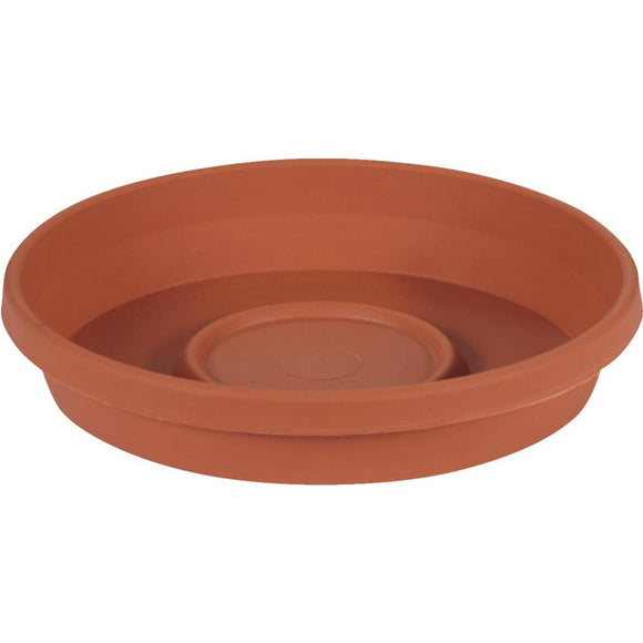 Bloem 8 In. Terracotta Poly Classic Flower Pot Saucer