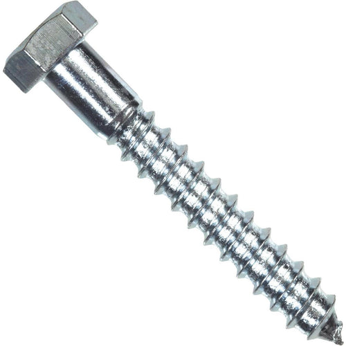 Hillman 1/4 In. x 4-1/2 In. Zinc Hex Lag Screw (100 Ct.)