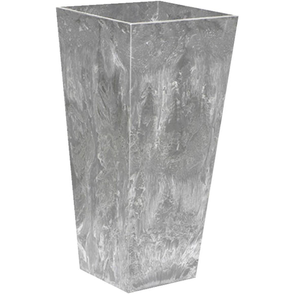 Novelty ArtStone Ella 7 In. W. x 19.5 In. H. x 7 In. L. Gray Resin Planter