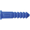 Hillman #8 - #10 - #12 Thread x 1-1/4 In. Blue Ribbed Plastic Anchor (100 Ct.)