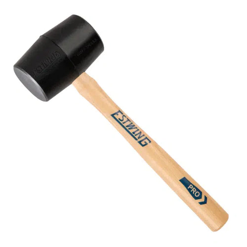 Estwing 18oz Black Rubber Mallet Dead Blow Head Hickory Shaft Length 370mm